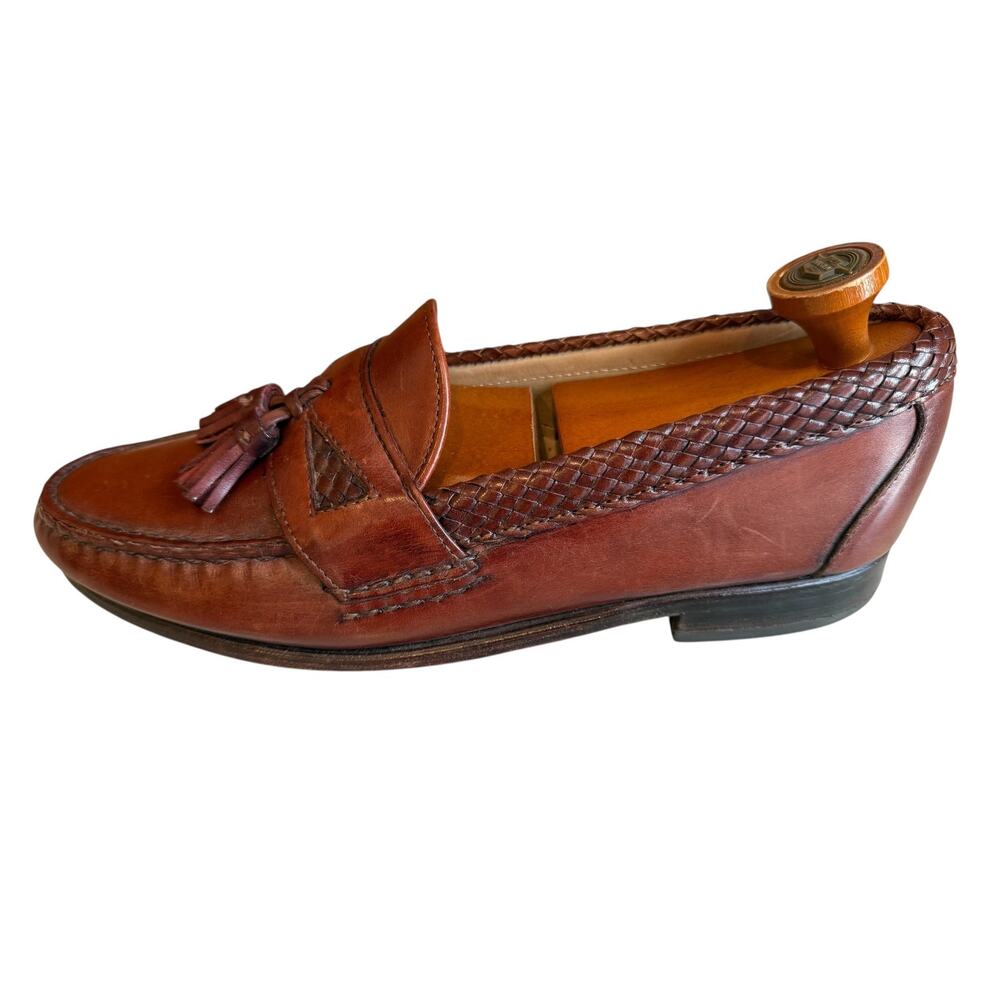 Allen Edmonds Maxfield Tassel Loafers Brown 9
